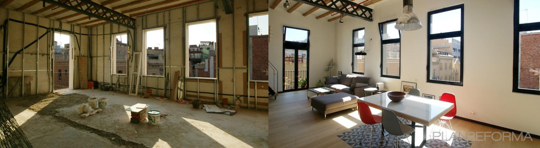 Loft Estilo mediterraneo Color blanco, bronce  diseñado por Habitium | Arquitecto Técnico 