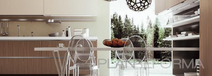 Cocina style moderno color beige, marron, beige, blanco  diseñado por Kubic Marbella | Arquitecto | Copyright © Copyright - Kubic Marbella