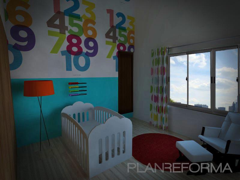 Dormitorio style contemporaneo color rojo, turquesa, beige, blanco  diseñado por Factory Interiografia | Interiorista 