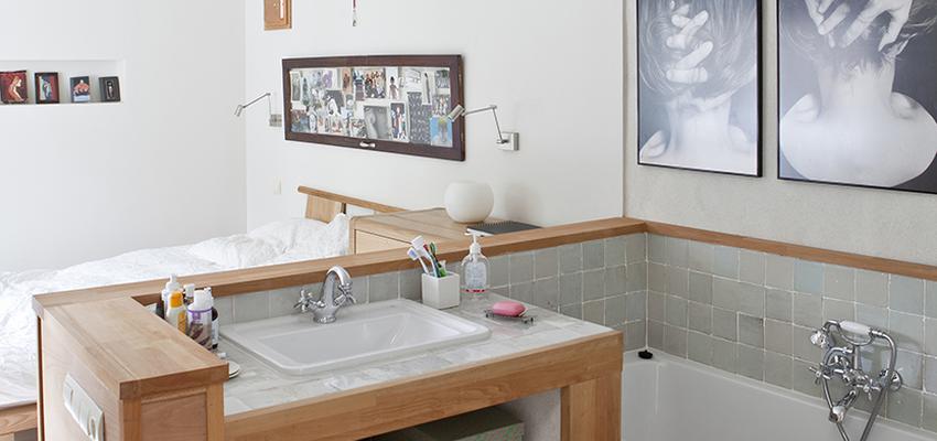 Baño, Dormitorio, Tocador Estilo contemporaneo Color blanco  diseñado por Gustavo Alvarez Rivas | Reformista, constructor | Copyright Propia