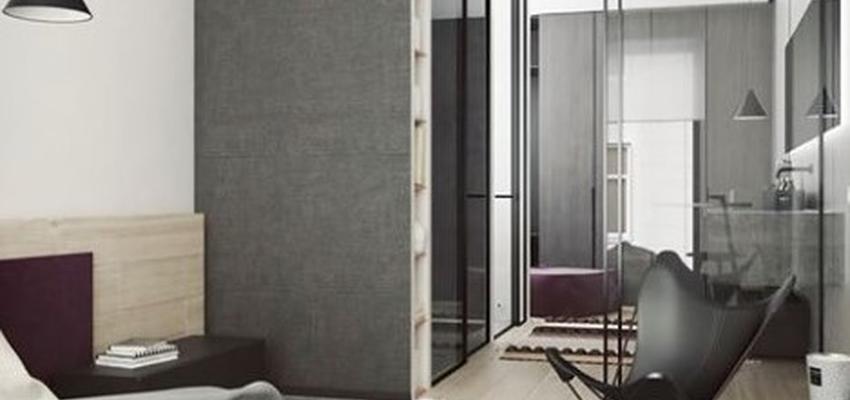 Baño, Dormitorio Estilo contemporaneo Color rojo, beige, negro  diseñado por Angels Casellas - Interiorista | Interiorista | Copyright Angels Casellas