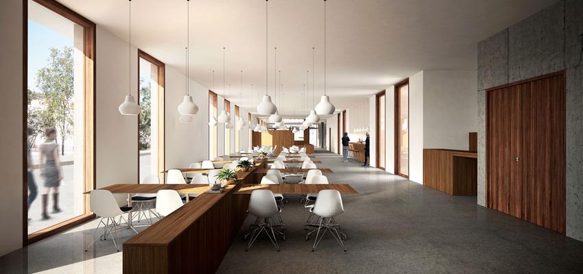 Restaurante, Bar Estilo moderno Color marron, blanco, gris  diseñado por mmmu arquitectes | Arquitecto 