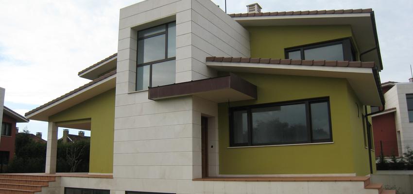 Escalera, Exterior Estilo moderno Color verde, marron, blanco  diseñado por A2mR arquitectura | Arquitecto 