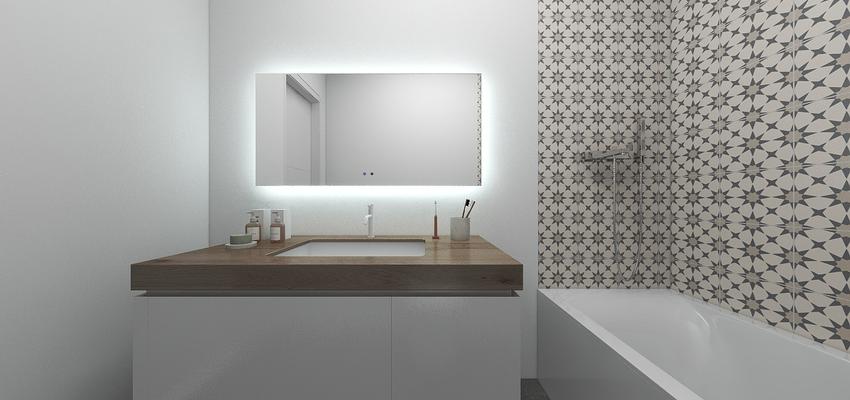 Baño Estilo moderno Color marron, beige, blanco  diseñado por Decotandem interiors | Reformista, constructor | Copyright proyecto terminado