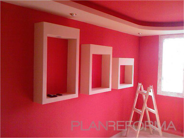 Dormitorio style moderno color rojo, blanco  diseñado por PintoresBoadilla | Gremio 