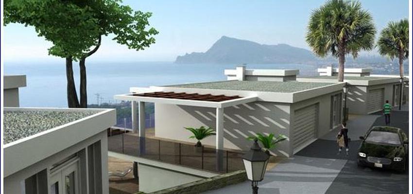 Exterior style contemporaneo color gris, gris  diseñado por lacomba blasco, S.L. | Arquitecto 