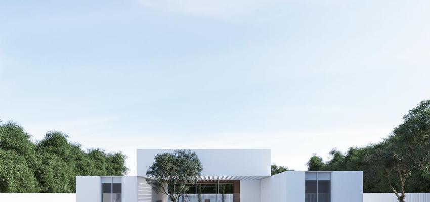 Terraza, Porche, Jardin Estilo moderno Color blanco  diseñado por Pamar Arq. & Const. | Gremio | Copyright Pamar Arq. & Const.