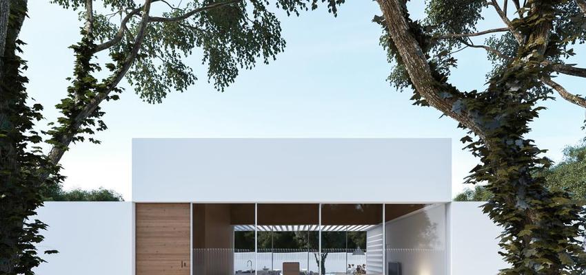 Exterior Estilo moderno Color blanco  diseñado por Pamar Arq. & Const. | Gremio | Copyright Pamar Arq. & Const.