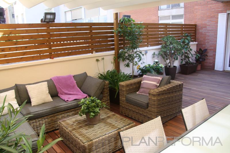 Terraza Estilo moderno Color rosa  diseñado por Areacons | Gremio | Copyright Xavi Oller