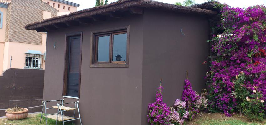 Recibidor, Exterior, Jardin style contemporaneo color marron  diseñado por Cocinas Plan Reforma | Interiorista 