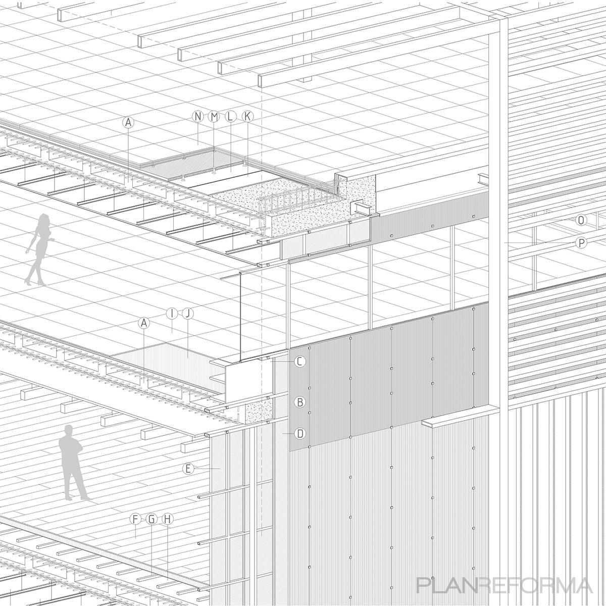 Oficina Estilo moderno Color blanco, gris, gris  diseñado por Fundamenta Arquitectura | Gremio | Copyright (c) Fundamenta Arquitectura | J.M.G. 97, S.L.