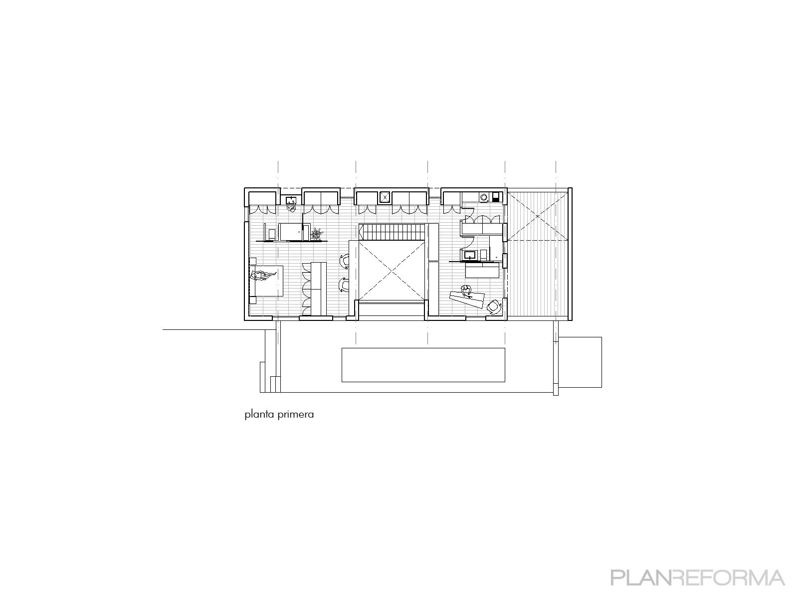 Dormitorio, Estudio, Terraza style contemporaneo color blanco, negro  diseñado por ESTUDI SANNA | Arquitecto 