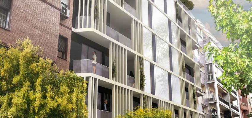 Exterior style contemporaneo color blanco  diseñado por oversizeoffice | Arquitecto | Copyright oversizeoffice