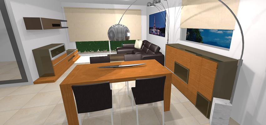 Comedor, Salon style contemporaneo color marron, beige, negro  diseñado por Arquitecte Tecnic | Arquitecto Técnico 