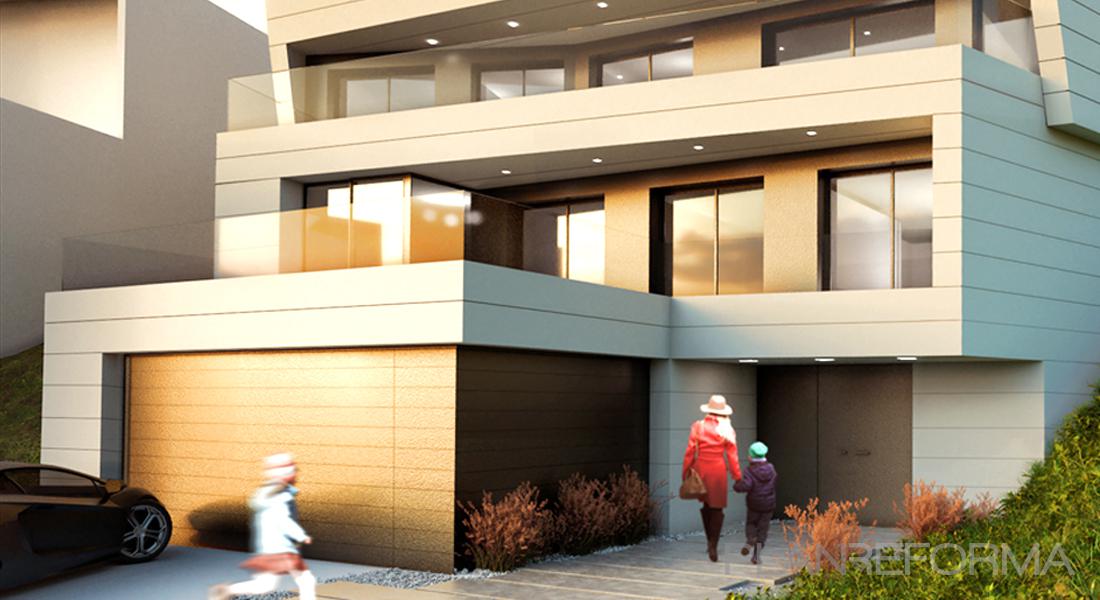 Exterior Estilo moderno Color beige, marron, blanco  diseñado por SgARQ | Arquitecto 