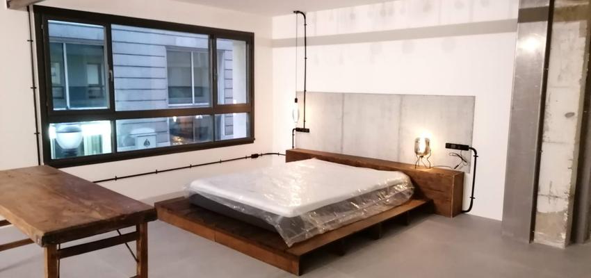 Dormitorio Estilo moderno Color marron, marron, gris  diseñado por Lucas Robledo Alarcon | Reformista, constructor 