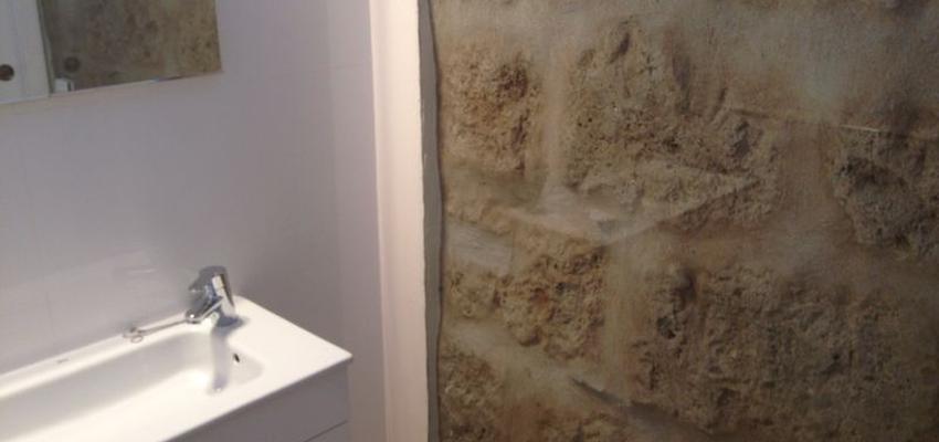 Baño style rustico color beige, marron, blanco  diseñado por Maskemodulo | Gremio | Copyright MASKEMODULO