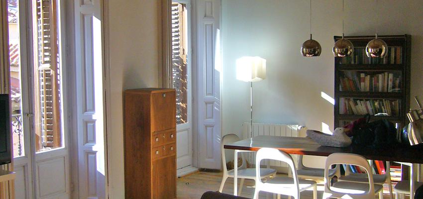 Comedor, Salon Estilo vintage Color marron, marron, blanco  diseñado por Jorge Ciboure | Arquitecto 
