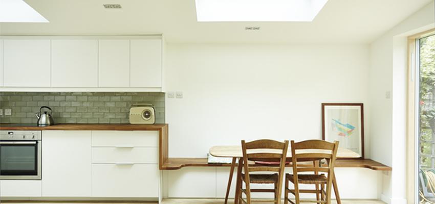 Comedor, Cocina, Salon Estilo contemporaneo Color marron, blanco, gris, bronce  diseñado por Isidro Rodriguez | Arquitecto 