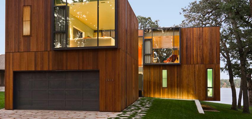 Exterior style moderno color negro, bronce  diseñado por ARQUIMADER construcción en madera | Arquitecto 