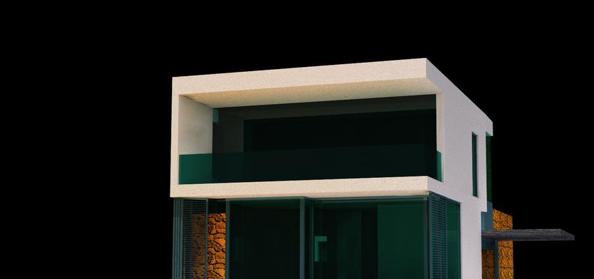 Balcon, Exterior style contemporaneo color marron, blanco, negro  diseñado por GARCAM Taller de Arquitectura | Arquitecto 