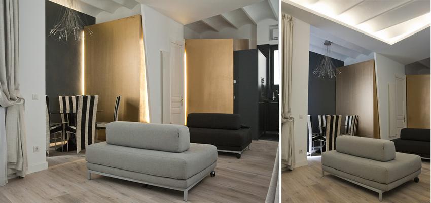 Salon style moderno color marron, beige, gris  diseñado por jorge rangel | Arquitecto 