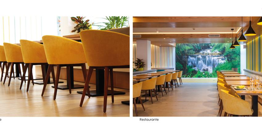 Comedor, Restaurante style contemporaneo color ocre, amarillo, marron, marron, blanco  diseñado por BN ARQUITECTOS  | Arquitecto 