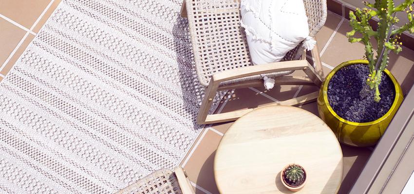 Balcon Estilo moderno Color amarillo, beige, marron  diseñado por Noogar | Interiorismo en Fuerteventura | Interiorista | Copyright Noogar