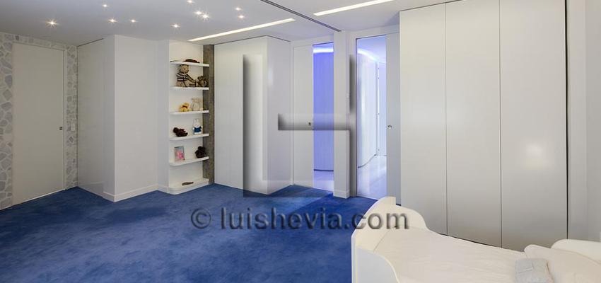 Dormitorio, Niños style contemporaneo color azul, blanco  diseñado por unlugar  | Interiorista 