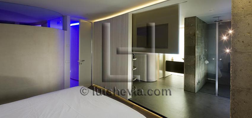 Dormitorio style moderno color beige, gris  diseñado por unlugar  | Interiorista 