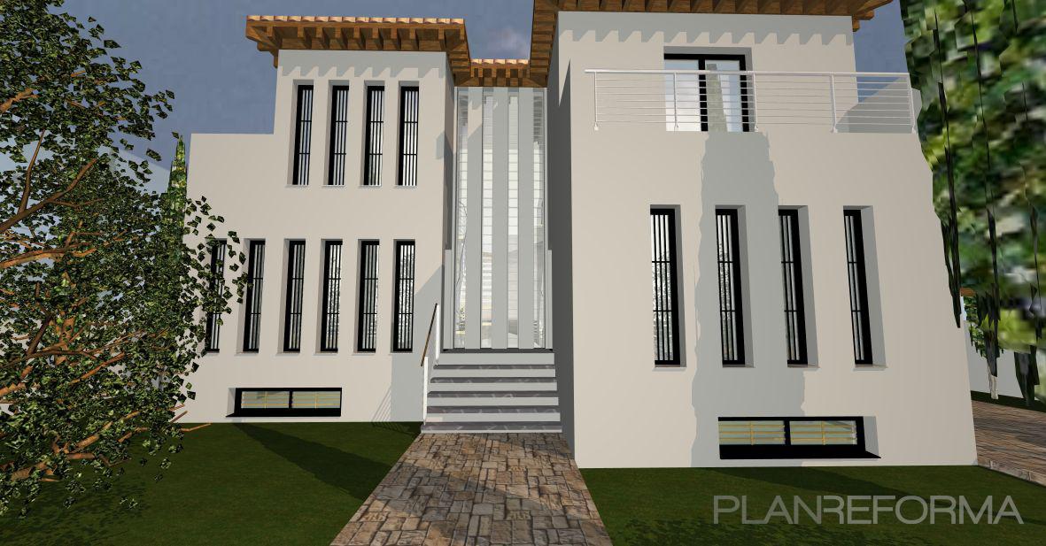 Exterior Estilo clasico Color ocre, rosa, blanco, negro  diseñado por ASP arquitectos | Arquitecto | Copyright ASP arquitectos