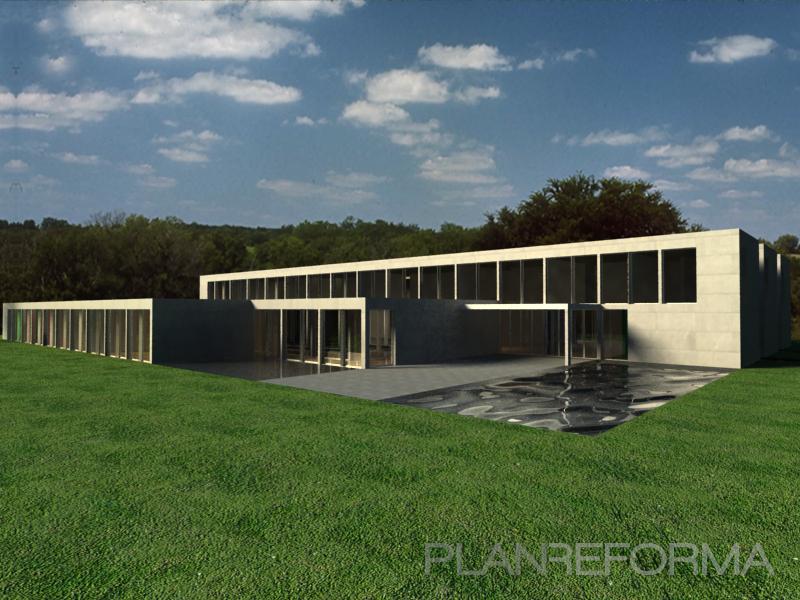 Exterior style moderno color gris  diseñado por Passiv Studio | Arquitecto | Copyright Passiv Studio S.L.