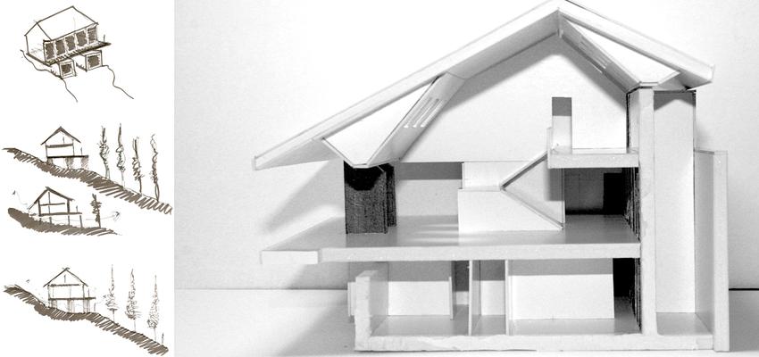 Salon, Exterior, Loft style moderno color blanco, gris  diseñado por H+C arquitectos | Arquitecto 