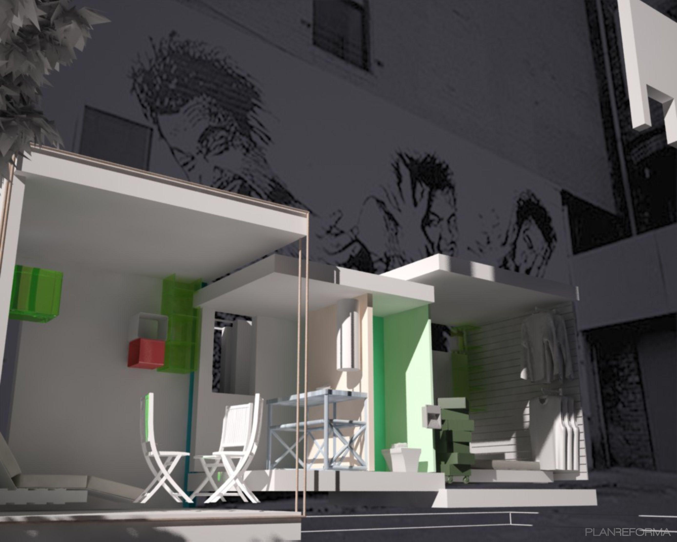 Tienda Estilo contemporaneo Color gris  diseñado por PaMSdisseny | Interiorista | Copyright propia