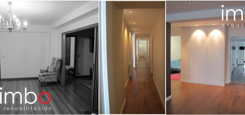 Recibidor, Pasillo Estilo moderno Color marron, blanco  diseñado por IMBO Arquitectos SL | Arquitecto | Copyright Imagen propia