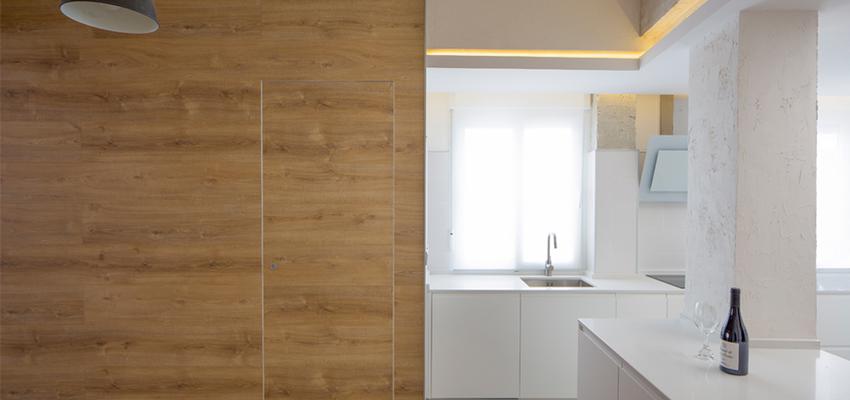 Comedor, Cocina Estilo contemporaneo Color marron, ocre, plateado  diseñado por Fernando Royo | Arquitecto | Copyright Fernando Royo