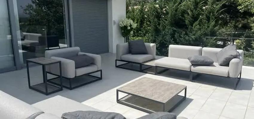 Terraza Estilo moderno Color beige, gris, gris oscuro  diseñado por Interiorismo sierra de Madrid - Susana Valdeco | Interiorista 