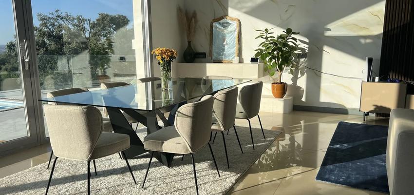 Comedor Estilo moderno Color azul oscuro, crema  diseñado por Interiorismo sierra de Madrid - Susana Valdeco | Interiorista 