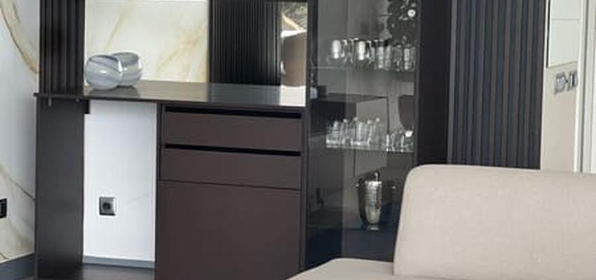 Salon Estilo contemporaneo Color azul oscuro, marron oscuro  diseñado por Interiorismo sierra de Madrid - Susana Valdeco | Interiorista 