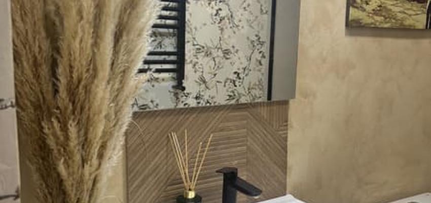Baño Estilo contemporaneo Color crema  diseñado por Interiorismo sierra de Madrid - Susana Valdeco | Interiorista 