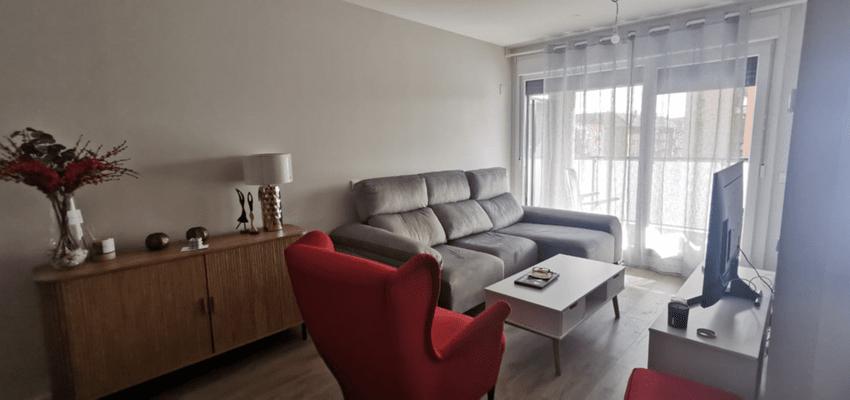 Salon Estilo moderno Color rojo  diseñado por Interiorismo sierra de Madrid - Susana Valdeco | Interiorista 