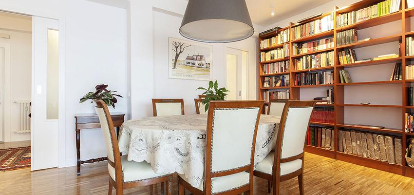 Comedor Estilo contemporaneo Color marron, marron, blanco  diseñado por Un Dos Trexa Interiorismo | Interiorista | Copyright Lupe Clemente para undostrexa