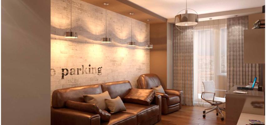 Estudio, Salon Estilo moderno Color marron  diseñado por Denys | Interiorista | Copyright http://www.proyecto3dvalencia.es/