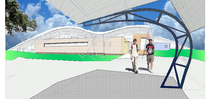 Exterior style moderno color blanco  diseñado por Bau Arquitectos | Arquitecto 