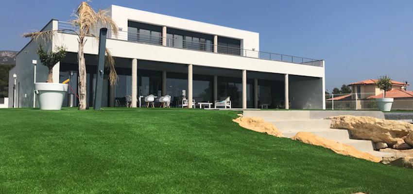 Exterior Estilo moderno Color gris  diseñado por OD OVER DESIGN SL | Gremio | Copyright OD OVER DESIGN SL