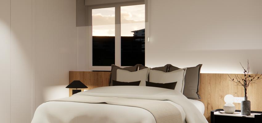 Dormitorio Estilo contemporaneo Color blanco, gris  diseñado por Peldanho_Studio | Sophia Bedoya | Reformista, constructor 