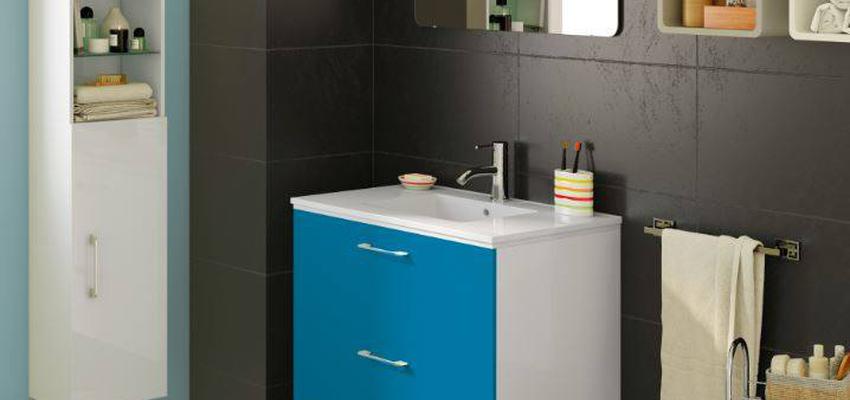 Baño Estilo moderno Color azul, gris, negro  diseñado por Leroy Merlin SLU | Gremio | Copyright Leroy Merlin