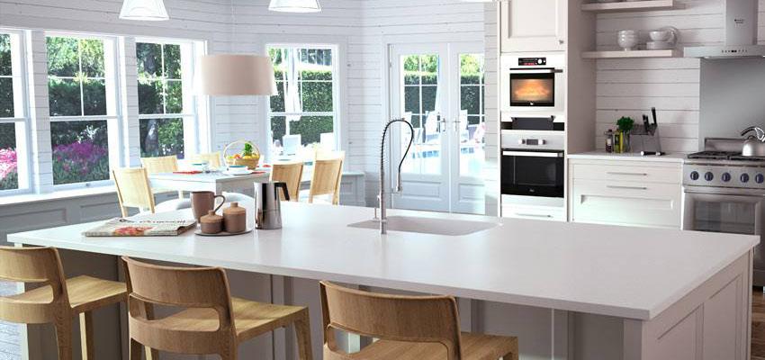 Comedor, Cocina Estilo clasico Color marron, blanco, gris  diseñado por Leroy Merlin SLU | Gremio | Copyright Leroy Merlin