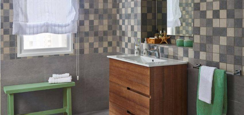Baño Estilo clasico Color marron, gris, gris  diseñado por Leroy Merlin SLU | Gremio | Copyright Leroy Merlin