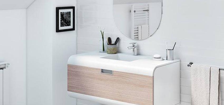 Baño Estilo moderno Color marron, blanco, gris  diseñado por Leroy Merlin SLU | Gremio | Copyright Leroy Merlin